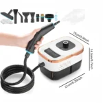 Tragbarer Dampfreiniger, 15s Schnellaufheizung 105 ℃   Temperaturregulierung, 1350 ml Wassertank, für Auto/Zuhause/Fliesen/Möbel + 10 Zubehörteile 3