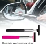 Auto Teleskop Rückspiegel Rakel Tragbare Regnerischen Seite Wischer Auto Werkzeug Glas Reinigung Handheld Spiegel Fenster 3