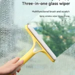 3-in-1-Glasreinigungswerkzeug für Badezimmerspiegel und Fenster zu Hause, Wasserwischerrakel für Dusche und Glasoberflächen 5