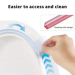 Toiletten-Spritzschutz, wiederverwendbar, leicht zu reinigen, Urindetektor für die Toilettenschüssel, für Männer, Jungen, Teenager, Töpfchentraining, Zielhilfe, Badezimmer, Familie 2