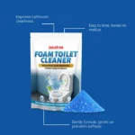 Leistungsstarker Toilettenschüssel-Reiniger, Pulverentferner, effektiv gelbe Flecken auflösen, Entkalkung, beseitigt schlechte Gerüche, Toilettenreiniger-Puder 4