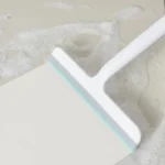 Robuste Glas- und Oberflächenreinigungsbürste, Schaber, Kunststoff, Silikon, geeignet für Badezimmer, Küche, Dusche, Spiegel, Fliesenreiniger 3