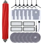 Roborock Qrevo S / Pro / MaxV Ersatzteile – Anti-Verstopfte Hauptbürste + HEPA-Filter + Staubbeutel + Mikrofaser-Wischpads 2