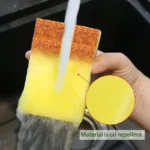 50/2Pcs Küche Geschirr Weichen Schwamm Saugfähigen Sauber Reiben Topf Rost Scheuer Pad Entfernen Kits Haushalts Reinigung Pinsel schwamm 3