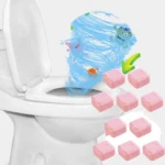 Rosa automatische Toilettenschüssel-Reinigungstabletten, 10/50/100 Stück Badezimmer-Reiniger für zu Hause, Brausetablette entfernt schnell Urinflecken