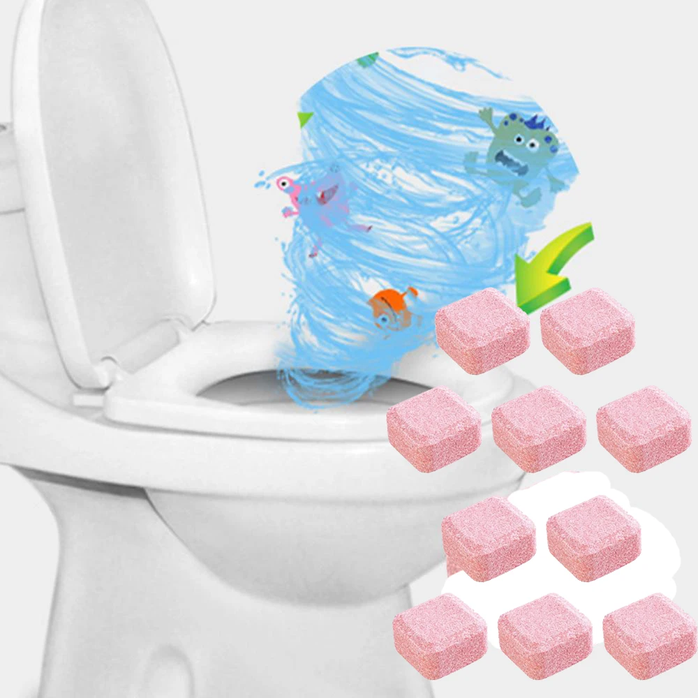 Rosa automatische Toilettenschüssel-Reinigungstabletten, 10/50/100 Stück Badezimmer-Reiniger für zu Hause, Brausetablette entfernt schnell Urinflecken Rosa automatische Toilettenschüssel-Reinigungstabletten, 10/50/100 Stück Badezimmer-Reiniger für zu Hause, Brausetablette entfernt schnell Urinflecken