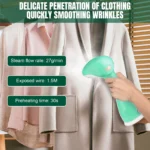 2000 W Handdampfer für Kleidung, 300 ml großes Fassungsvermögen, 30 Sekunden Schnellheizdampfer, Stofffaltenentferner für Zuhause, Reisen, Büro 5