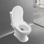 Nicht-elektrischer Bidet-Toilettensitz, passend für längliche Toiletten, weiß, Doppeldüsen-System Bidet mit einfacher Installation 2