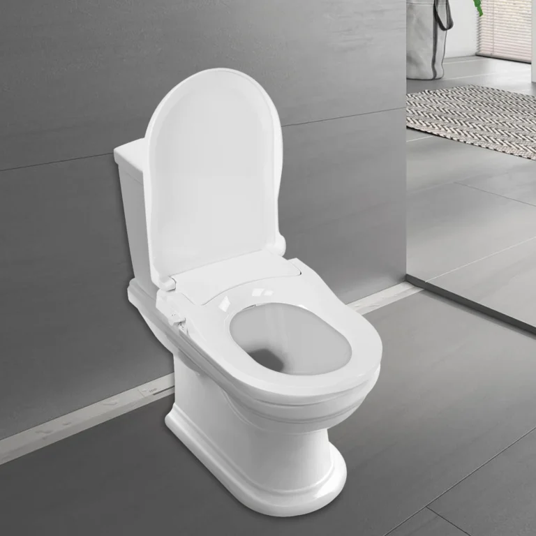 Nicht-elektrischer Bidet-Toilettensitz, passend für längliche Toiletten, weiß, Doppeldüsen-System Bidet mit einfacher Installation 2