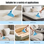 Kabelloser Stoffreiniger Polsterreiniger mit 2x Batterien Tiefenreiniger für Sofa Matratze Autositz Tierfleckenentfernung 3
