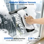 Kabelloser elektrischer Fensterstaubsauger-Set, Sprühreinigungswerkzeug, 10-Zoll-Abzieherblatt für Duschen, Glas, Arbeitsplatten, Fliesen, 2200 mAh 3