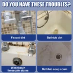 60 ml Badezimmerschaum-Reinigungsspray, leistungsstarkes Mehrzweck-Entkalker-Reinigungsmittel für Badewanne, Toilette, Dusche, Waschbecken, Glaskeramik 5