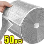 Großhandel Metall Stahldraht Lappen Tuch Home Küche Topf Pfanne Geschirrspülen doppelseitiges Geschirrtuch Reinigungstücher Handtuch Wäscher Lappen