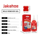 JAKEHOE Haushalts-Schimmelentferner-Gel, tiefreinigend, Schimmel entfernen, Schimmelflecken, Gerüche, Schimmelreinigungsgel für Wandfliesen, Fensterlücken 6