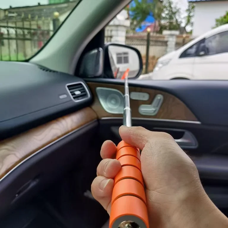 Teleskopischer Mini-Wischer mit Rutschfestem Schaumstoffgriff, Ausziehbarer Auto-Glasreiniger, Tragbares Auto-Fenster-Windschutzscheiben-Reinigungswerkzeug 2
