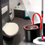 3 Stück/Set Schwenkwischer und Eimer, Dose 360 °   Wirbel mit Rädern, mit 3 Mikrofaser-Moppköpfen, verstellbarer Griff, freihändige Reinigung. 4
