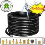 5 ~ 50m Abwasserreinigungsschlauch, 5800psi Anti-Twist Schlauch, Abwasserdüse, geeignet für Karcher Lavor Bosch Elitech Huter Kranzle Hammer