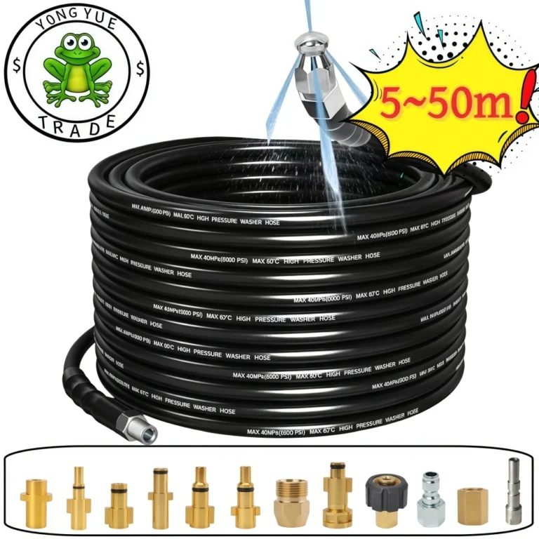 5 ~ 50m Abwasserreinigungsschlauch, 5800psi Anti-Twist Schlauch, Abwasserdüse, geeignet für Karcher Lavor Bosch Elitech Huter Kranzle Hammer