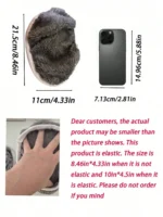 6 Stück flache Ersatz-Reinigungstuchpads für Mopps, waschbare und wiederverwendbare Slouchy-Mopp-Pads, Bodenreinigungsmopp-Nachfüllungen, für trockene und nasse Anwendung 5
