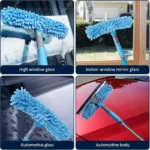 4 Meter 2-in-1-Fensterreinigungsbürste, Rakel-Set, ausziehbarer Griff, langlebiger Edelstahl, hohe Reichweite, Glasreinigung für den Außenbereich 4