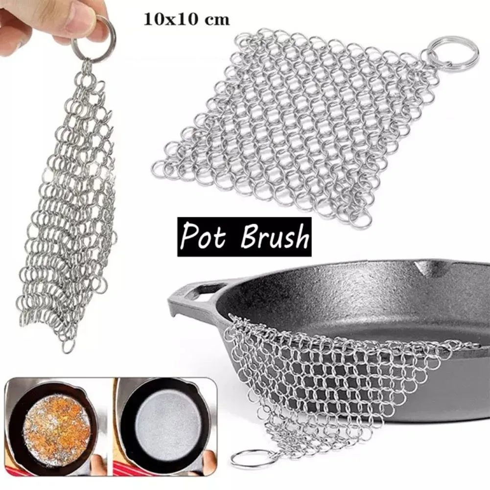Edelstahl Gusseisen Reiniger Kette Mail Wäscher Pinsel Pan Net Home Kochgeschirr Küche Werkzeug Sauber Zubehör Edelstahl Gusseisen Reiniger Kette Mail Wäscher Pinsel Pan Net Home Kochgeschirr Küche Werkzeug Sauber Zubehör