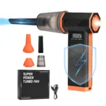 Elektrisches Luftgebläse mit 110000 U/min, 3 Gänge, komprimierter 5000 mAh-Luftstaubsauger für PC-Computer, Laptop-Tastatur, Kamera-Reinigung