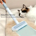 Multifunktionale 2-in-1-Reinigungsbürste für Tierhaare – waschbar und wiederverwendbar, verlängerter und langlebiger Griff, geeignet für Teppiche/Sofa/Katze 5