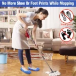 1 Paar Multifunktionale Bodenreinigungs-Hausschuhe Stoffschuhe zum Faulenzen und Wischen Waschbare Reinigungsschuhe für den Haushalt mit Mikrofasertuch 6