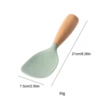 1Pcs Silikon Löffel Nicht-stick Kochen Löffel Anti-verbrühungen Topf Reis Hohe-temperatur-beständig Löffel langlebig Küche Gadgets 3