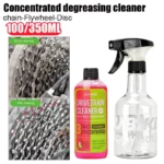 Fahrradkettenreiniger 100 ml Fahrrad-Antriebsstrangreiniger, Reinigungs- und Wartungsflüssigkeit, Entfettungsspray für faltbare Rennrad-MTB-Fahrräder