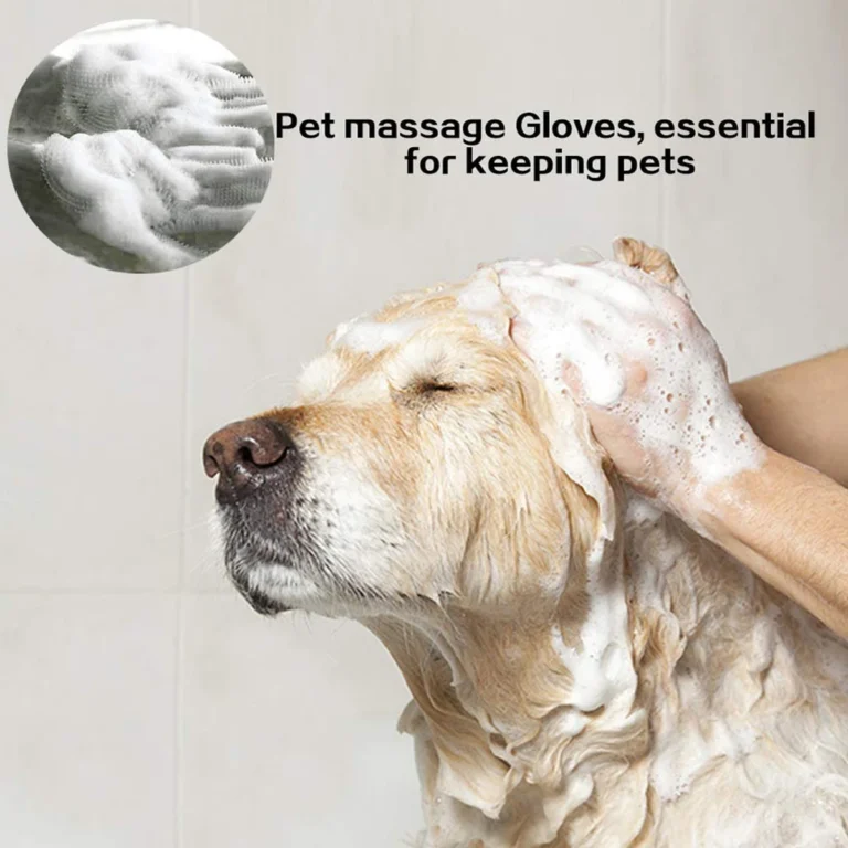 Tierpflege-Reinigungshandschuhe für Hunde und Katzen, Bade- und Shampoo-Handschuh, Magischer Spülschwamm, Silikon-Haarentfernungshandschuh 2