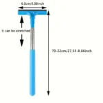 Teleskopischer Auto-Rückspiegelreiniger mit Silikonabzieher, Auto-Glasreiniger mit Ausziehbarem Griff 2