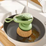 Spülbürste mit Seifenspender, Mehrzweck-Reinigungsbürste für Geschirr, Töpfe, Pfannen, Spüle, Küchenbürste, Handbürste