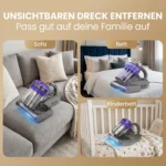 UV-Milbenstaubsauger mit 550 W & 16 kPa – hygienische Tiefenreinigung für Matratzen, Sofa & Polster 6