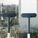 1 multifunktionale Langstiel-Fensterbürste, nasse und trockene Dual-Use-Reinigungsbürste, Glasbürste, Sofa, Wand, Tierhaare, Teppichreinigung 2