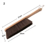 1PCS/2PCS Natürliche Holz Borsten Pinsel Anti-statische Desktop Bar Grinder Kaffee Pulver Reinigung Pinsel Inländischen Bett fegen Besen 2