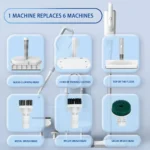 370 ml Haushalt Multifunktionale 1500 W Sterilisation Und Milben Entfernung Dampf Reiniger Elektrische Dampf Mopp 220 V EU Stecker 4