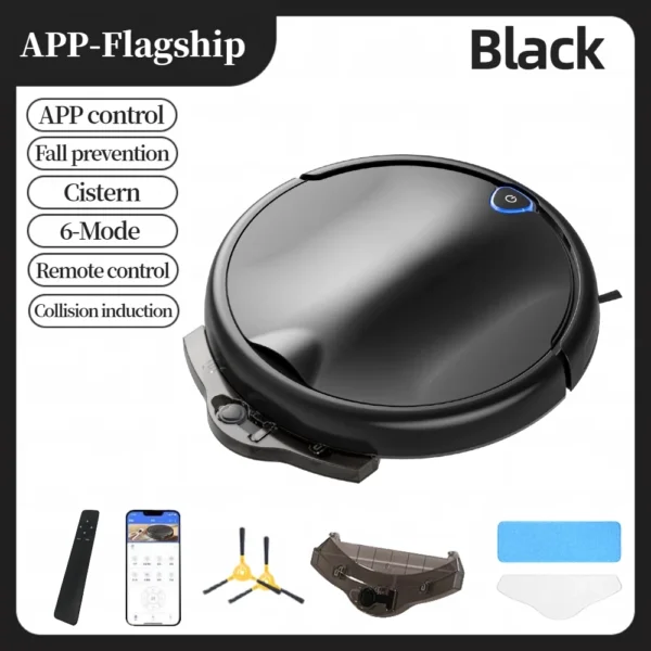 APP-gesteuerter Saugroboter und Wischroboter, Staubsauger, Trocken- und Nassreinigung, ultradünnes Design, Tiefenreinigung für das ganze Haus, Geschenk für Zuhause
