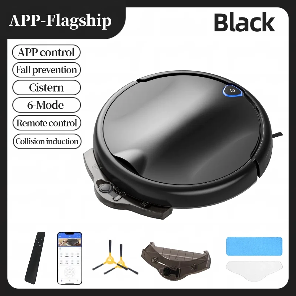APP-gesteuerter Saugroboter und Wischroboter, Staubsauger, Trocken- und Nassreinigung, ultradünnes Design, Tiefenreinigung für das ganze Haus, Geschenk für Zuhause APP-gesteuerter Saugroboter und Wischroboter, Staubsauger, Trocken- und Nassreinigung, ultradünnes Design, Tiefenreinigung für das ganze Haus, Geschenk für Zuhause