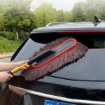 Auto-Staubwedel außen mit ausziehbarem Griff, Auto-Reinigungswerkzeug, Staubentferner, weiche, kratzfeste Reinigungsbürste zum Staubfahren im Auto zu Hause 2