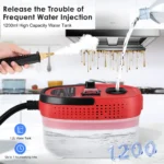 2500 W Hochdruck-Dampfreiniger, 1200 ml tragbare Handreinigung, Hochtemperatur-Dampfreiniger zum Reinigen von Autos, Küche 3