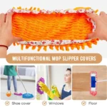 Boden Staub Reinigung Hausschuhe Schuhe Reinigungstuch Lazy Shoe Cover Mop Hausschuhe Mikrofaser Chenille Schuhüberzüge 2