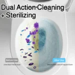 Blaue Toilettenreiniger-Tabletten mit Doppelwirkung entfernen Flecken und Gerüche, langanhaltende WC-Reiniger-Blöcke, Badezimmer-Reinigungsprodukte. 3