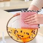 8pc Küche Anti-fett Putzlappen Effiziente Super Saugfähigen Mikrofaser-reinigungstuch Hause Waschen Gericht Küche Reinigung Handtuch 2