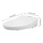220 V intelligenter V-förmiger Bidet-Toilettensitz, LED-Anzeige-Lichtquelle, Toilettensitz für Badezimmer, Fernbedienung 2