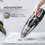 TUERBB VC01 Leichter & Tragbarer Staubsauger, Starke Leistung, USB-C Aufladbar für Autoreinigung, Haushalt und Tierhaare 4