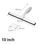 Fensterabzieher Silikonkautschuk Kratzen 10'' 12'' 14'' ZOLL Duschabzieher Edelstahl Badezimmer Glasfenster Auto mit Haken 2