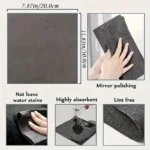 Magic Glass Reinigungstuch – verdicktes, streifenfreies Handtuch, wiederverwendbarer doppelseitiger Radiergummi für Küchenfenster, kein Wasserzeichen, Heimwerkzeug 2