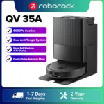 Roborock QV 35A Saug- und Wischroboter, 8000 Pa Saugleistung, Upgrade vom Qrevo S, All-in-One-Dock, Anti-Tangle-Bürste, automatische Wischfunktion