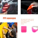 TOFAR Fenster Tönung Werkzeug PPF Rakel Anti-Scratch Autolack Schutz Film Installieren Gummi Schaber Auto Reinigung Wasser Entferner 6
